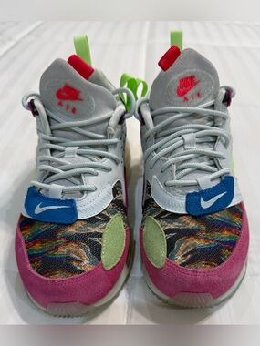 Nike Kids Multicolor Air Sneakers - Pink/Green/Blue/Gray